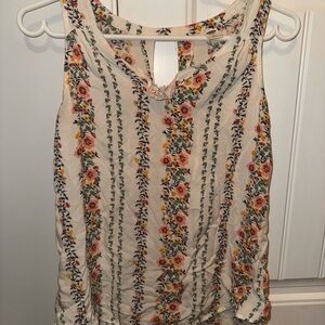 Old Navy Cream Floral Blouse